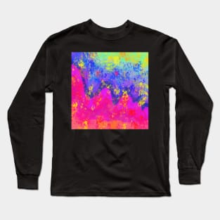 Bright Mountains Abstract Long Sleeve T-Shirt